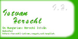 istvan herschl business card